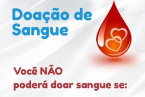 Voc� n�o poder� doar sangue se